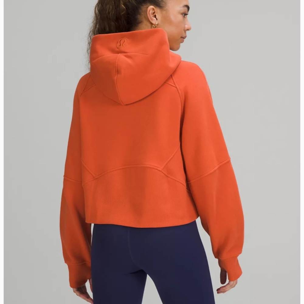 🧡LULULEMON OVERSIZED SCUBA FULL ZIP HOODIE/JACKET-CANYON ORANGE-XL/XXL🧡 - Picture 4 of 8